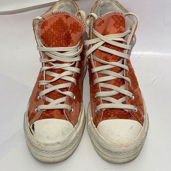 Converse Womens Mantra Orange All Star Chuck Taylor Lift Platform Sneaker Size 8 - Picture 2 of 8